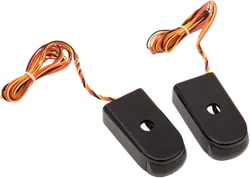 Alloy Art Black Fender Strut Red LED Marker Light