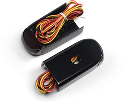 Alloy Art Black Fender Strut Red LED Marker Lights