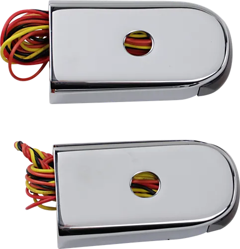 Alloy Art Raw Fender Strut Red LED Marker Lights 2