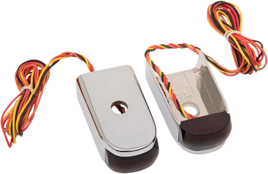 Alloy Art Raw Fender Strut Red LED Marker Lights 1