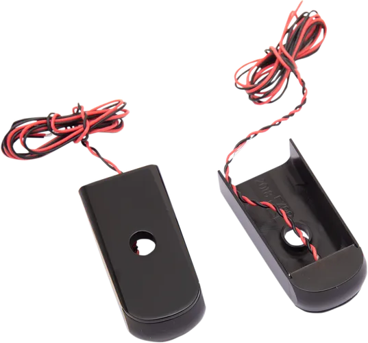 Alloy Art Black Fender Strut Red LED Marker Light