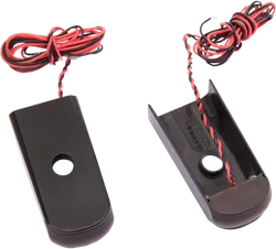 Alloy Art Black Fender Strut Red LED Marker Lights