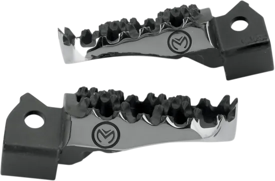 Moose Black Stainless Steel Bolt On Hybrid Footpeg Pair