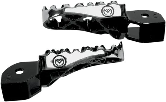 Moose Black Stainless Steel Bolt On Hybrid Footpeg Pair .5in Offset