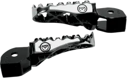 Moose Black Stainless Steel Bolt On Hybrid Footpeg Pair .5in Offset