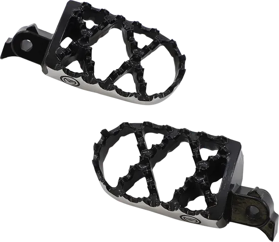 Moose Black Stainless Steel Bolt On Hybrid Footpeg Pair .5in Offset