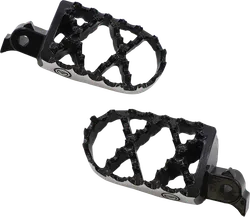 Moose Black Stainless Steel Bolt On Hybrid Footpeg Pair .5in Offset