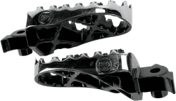 Moose Black Stainless Steel Bolt On Hybrid Footpeg Pair