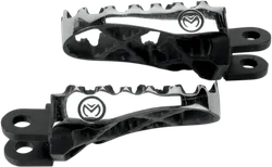 Moose Black Stainless Steel Bolt On Hybrid Footpeg Pair