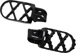 Moose Black Stainless Steel Bolt On Hybrid Footpeg Pair