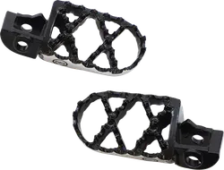 Moose Black Stainless Steel Bolt On Hybrid Footpeg Pair .5in Offset