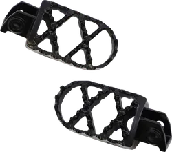 Moose Black Stainless Steel Bolt On Hybrid Footpeg Pair