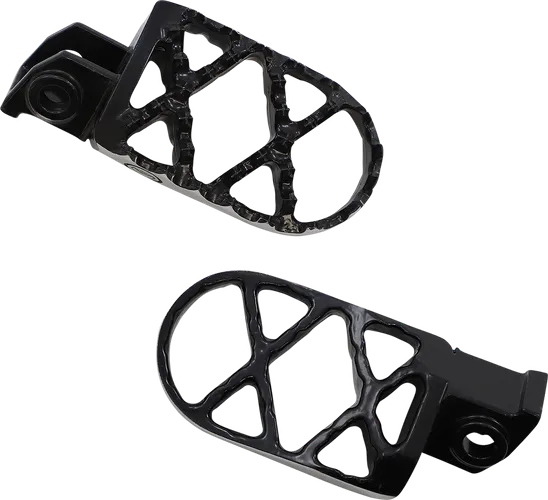 Moose Black Stainless Steel Bolt On Hybrid Footpeg Pair .5in Offset