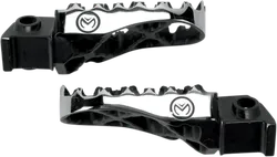 Moose Black Stainless Steel Bolt On Hybrid Footpeg Pair .5in Offset