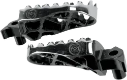 Moose Black Stainless Steel Bolt On Hybrid Footpeg Pair