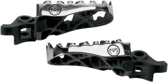 Moose Black Stainless Steel Bolt On Hybrid Footpeg Pair .5in Offset