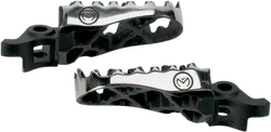 Moose Black Stainless Steel Bolt On Hybrid Footpeg Pair .5in Offset