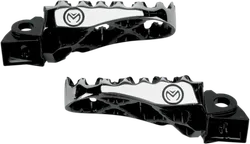 Moose Black Stainless Steel Bolt On Hybrid Footpeg Pair