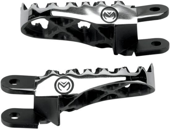 Moose Black Stainless Steel Bolt On Hybrid Footpeg Pair