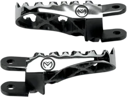 Moose Black Stainless Steel Bolt On Hybrid Footpeg Pair