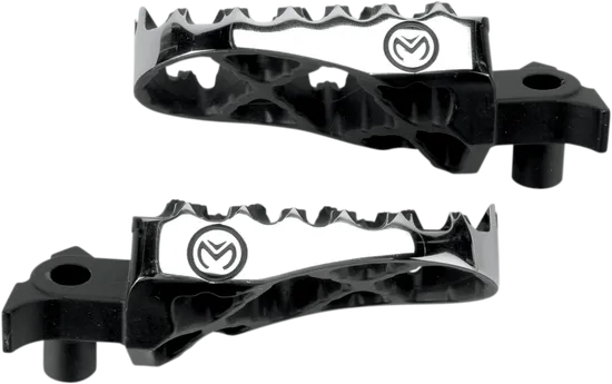 Moose Black Stainless Steel Bolt On Hybrid Footpeg Pair 3