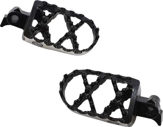 Moose Black Stainless Steel Bolt On Hybrid Footpeg Pair 1