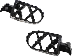 Moose Black Stainless Steel Bolt On Hybrid Footpeg Pair