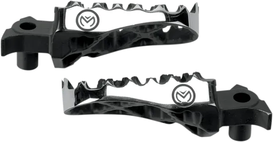 Moose Black Stainless Steel Bolt On Hybrid Footpeg Pair .5in Offset