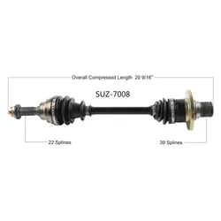 Tytaneum Replacement CV Axle Rear Left or Right
