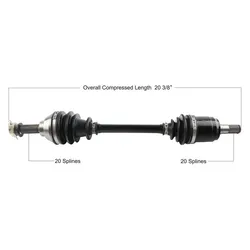 Tytaneum Replacement CV Axle Front Right or Left