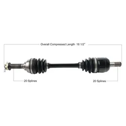 Tytaneum Replacement CV Axle Front Left
