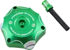 Moose Green Aluminum Gas Cap For Kawasaki