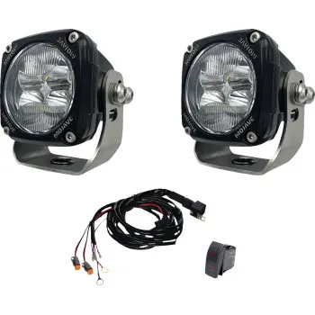 All Balls LED Racing Flood Spot Light 3x3in pair 40W
