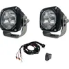 All Balls LED Racing Flood Spot Light 3x3in pair 40W