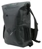 SP1 Black Waterproof Tarpaulin Tunnel Roll Top Bag 25L