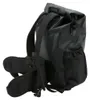 SP1 Black Waterproof Tarpaulin Tunnel Roll Top Bag 25L