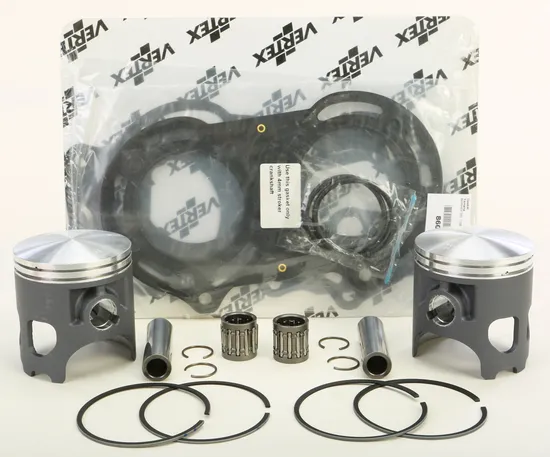 Vertex Top End Cast Long Rod Piston Gasket Kit 64.95mm +1.00