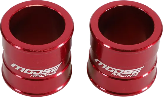 Moose Racing Fast Front Wheel Spacers Red Pair