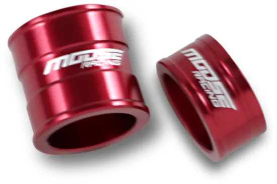 Moose Racing Fast Front Wheel Spacers Red Pair