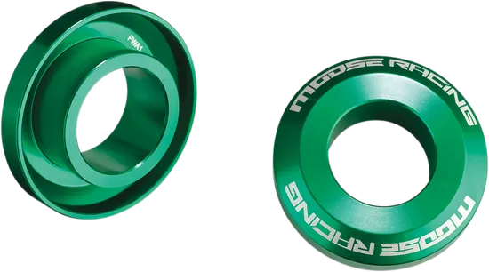 Moose Racing Fast Rear Wheel Spacers Green Pair