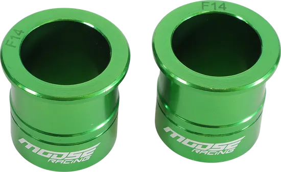 Moose Racing Fast Front Wheel Spacers Green Pair