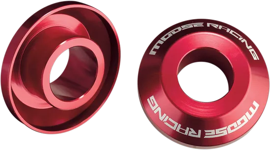 Moose Racing Fast Rear Wheel Spacers Red Pair