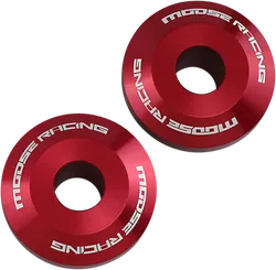 Moose Racing Fast Rear Wheel Spacers Red Pair