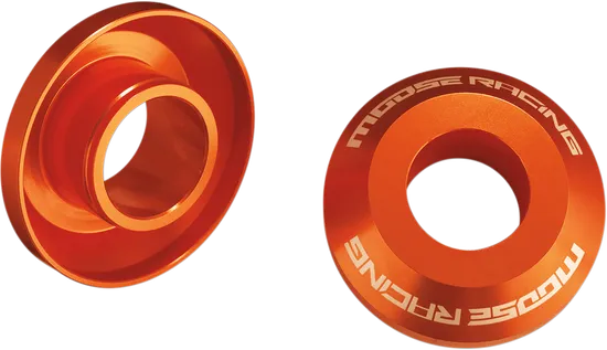 Moose Racing Fast Rear Wheel Spacers Orange Pair