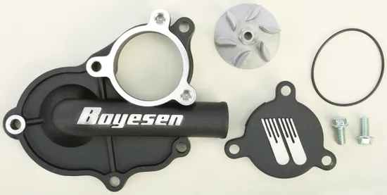 Boyesen Black Supercooler Waterpump Cover and Impeller