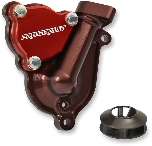 Pro Circuit Red Billet Alluminum Water Pump Cover Impeller
