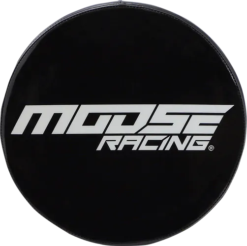 Moose Racing White Black Logo Bar Stool Seat Pad