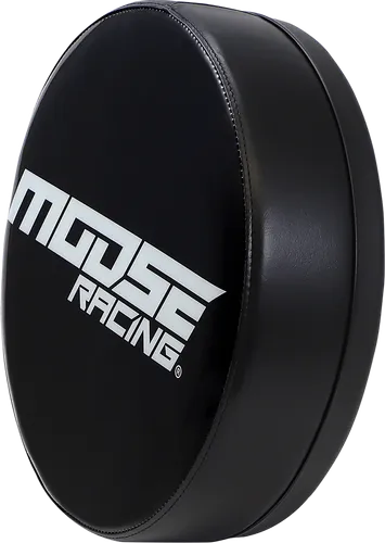 Moose Racing White Black Logo Bar Stool Seat Pad
