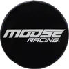 Moose Racing White Black Logo Bar Stool Seat Pad