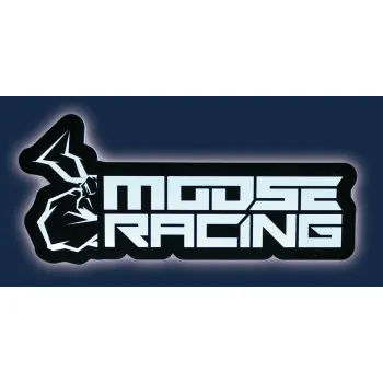 Moose Racing Black White Logo Lighted Sign